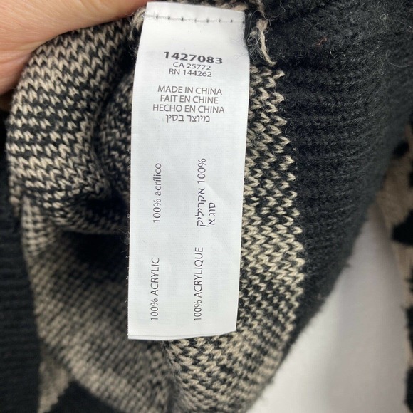 Dex Leopard Animal Print Pullover Sweater Large - Picture 3 of 4